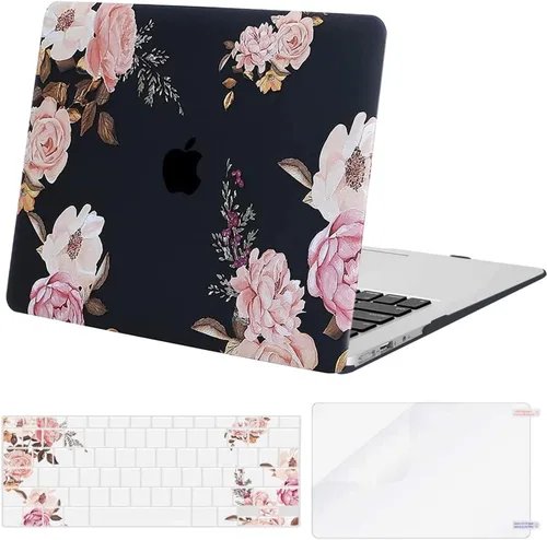 MOSISO Funda compatible con MacBook Air de 13 pulgadas (A1369 y A1466, versión anterior 2010-2017), carcasa rígida de peonía de plástico, cubierta
