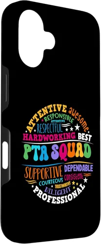 Vista 3 de iPhone 16 Parents Teacher Association Team Supporter PTA Squad Case