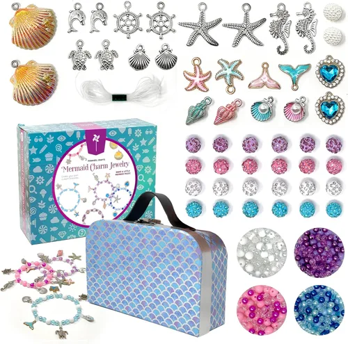 Vista 12 de Kit de Pulsera de Amistad de Pinwheel Crafts – Kit de Fabricación de Pulsera de Hilo DIY para Niñas de 8 a 12 años – 100 Hilos, Cuentas