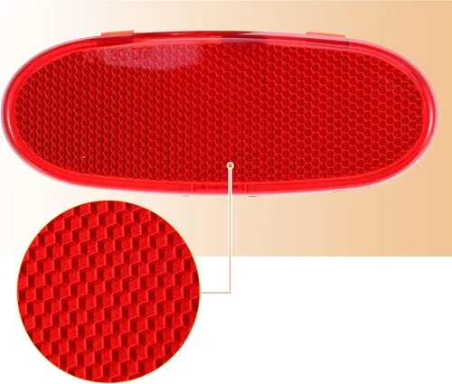 Vista 5 de X AUTOHAUX Panel de la puerta delantera Cubierta de la luz del reflector para Dodge para Ram 1500 2002-2008 5179299AA rojo