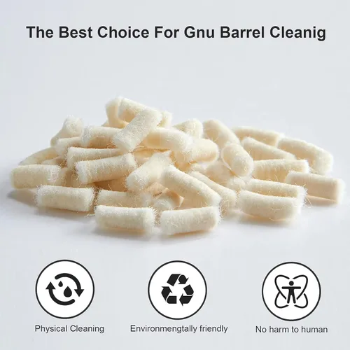 Vista 5 de uolent Algodón de limpieza y feltro de limpieza de pellets para mantenimiento calibre.22/.177 300 unidades con caja de almacenamiento