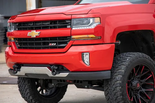 Vista 6 de Rough Country Soportes de grillete de gancho de remolque para Chevy Silverado 1500 2014-2018 - RS169