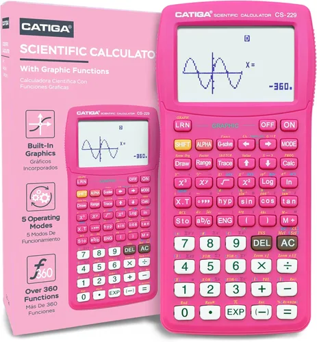 Vista 8 de Calculadora científica CATIGA con funciones gráficas, múltiples modos con interfaz de usuario intuitiva para principiantes y cursos avanzados