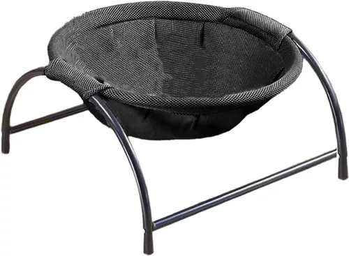 Elevated Cat Hammock Bed, Breathable Mesh Swing Cat Bed, Removable Washable Pet Hammock with Stable Frame, Ideal for Indoor Outdoor Cats & Year