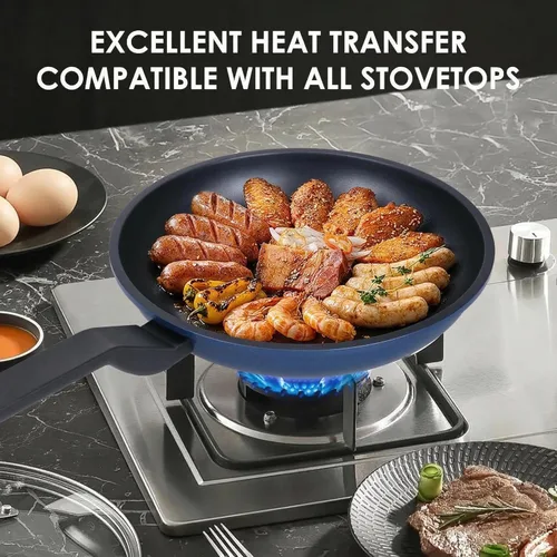 Vista 6 de Sartén antiadherente Legacy Culinaryware, sartén de 8 pulgadas, sartenes para huevos, sartén para tortilla, sin PFOA, ollas de cocina para inducción