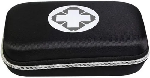 Vista 10 de Bolsa de primeros auxilios, estuche rígido vacío, impermeable, bolsa de almacenamiento de medicamentos, paquete portátil de medicamentos, compacto