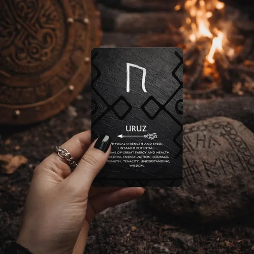 Vista 4 de Ibiza Tarot Runes Oracle - Baraja nórdica para adivinar Auténtica experiencia Oracle de 24 cartas