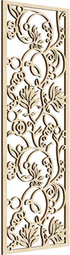 Vista 16 de Ekena Millwork WALW10X25X0250CAPCH Paneles de pared de madera con calado decorativo caspio, 9 3/8 pulgadas de ancho x 24 3/8 pulgadas de alto, cereza