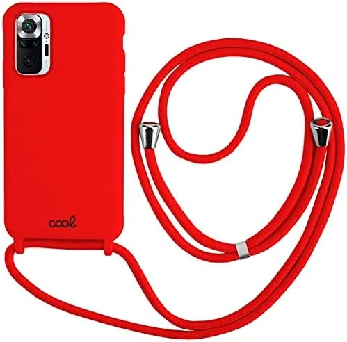 Cool Case para Xiaomi Pocophone Redmi Note 10/Note 10s Smooth Red Cord