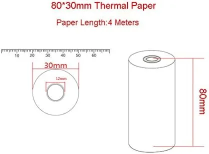 Vista 3 de 10 rollos de papel térmico de 3.150 in x 1.181 in para impresora térmica de recibo para impresora móvil POS