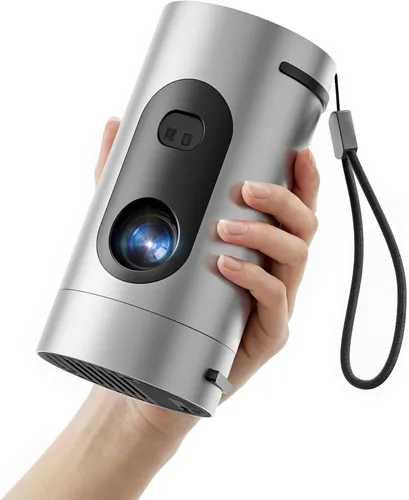 Mini Projector with WiFi and Bluetooth, 1080P Smart Projector Built-in APPS, USB-C Powered, Auto Focus/Keystone, HDR10, Aluminum Alloy Body, 4K