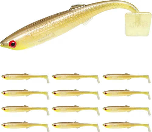 Vista 11 de TRUSCEND Easy Catch Soft Lures, Unique Vibrating Swim Action and Trembly Sinking Move for More Bites, Amazing Soft Swimbaits for Family Fishing