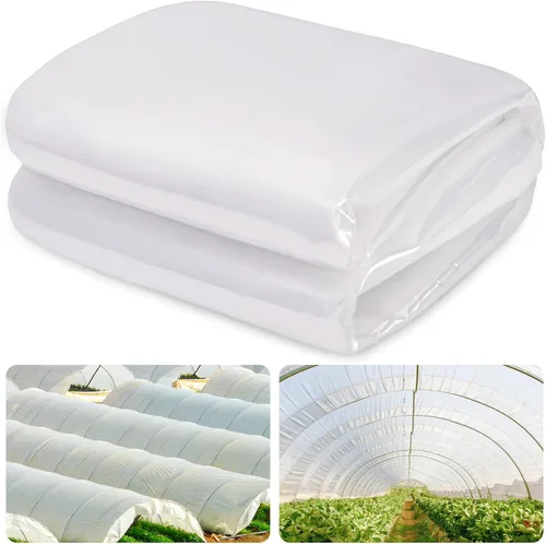 Vista 9 de Láminas de plástico transparente para invernaderos de 6 mil, película de plástico transparente para invernaderos, película de polietileno resistente