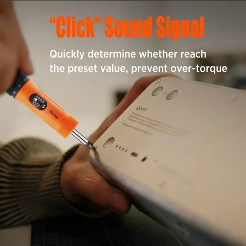 Vista 7 de Sanliang Juego de llaves dinamométricas de 36 piezas para destornilladores de torque de 10-70 pulgadas libras con 29 bits S2, 5 enchufes