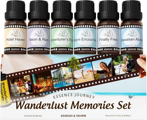 Vista 10 de Aceites esenciales ASAKUKI para difusores para el hogar, aceite de fragancia para hacer velas, menta, vainilla, pastel de cupcake, canela