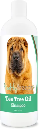 Vista 117 de Healthy Breeds Chow Chow Champú de aceite de árbol de té, formulado para pieles secas e irritadas, reduce la caspa, aroma de gaulteria, 8 onzas