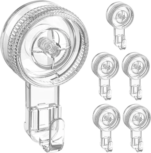 Vista 13 de LUXEAR Ganchos de succión de ducha, paquete de 2 ganchos de succión extraíbles y reutilizables, para ducha, impermeable, potente, ventosa, soporte