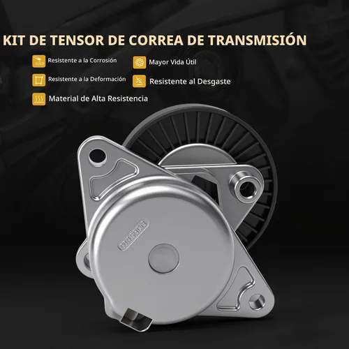 Vista 3 de Kit de montaje de polea tensor y correa tensor de correa