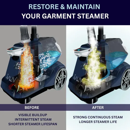 Vista 3 de SALAV® Performance Series - Vaporizador vertical para ropa con ruedas enrollables para facilitar el movimiento