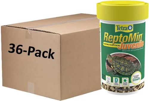 Tetra ReptoMin Baby - Palitos flotantes para alimentos de 0.92 onzas, para tortugas acuáticas pequeñas, tritones y ranas (paquete de 36)