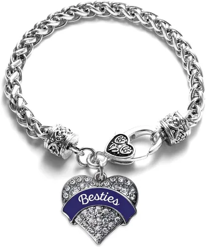 Vista 74 de Inspired Silver - Pulsera de plata con dije de corazón pavé con joyas de circonita cúbica