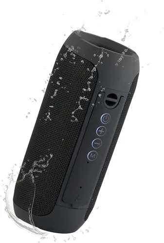 JVC Altavoz inalámbrico portátil con sonido envolvente, función estéreo TWS, Bluetooth 5.0, impermeable IPX5, batería de hasta 18 horas de duración