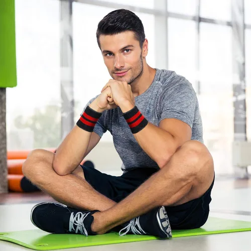 Vista 7 de Bememo 12 piezas de muñequeras de neón, muñequeras para la muñeca, banda absorbente de sudor para competiciones, para hombres y mujeres