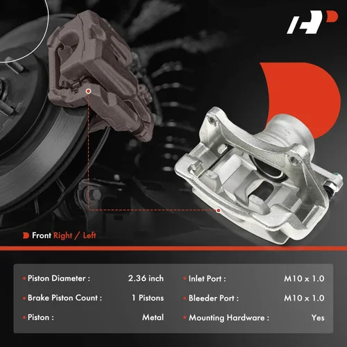 Vista 2 de A-Premium Conjunto de pinza de freno de disco con soporte compatible con modelos seleccionados de Kia - Optima 2011-2015, L4 2.0L/L4 2.4L - Lado