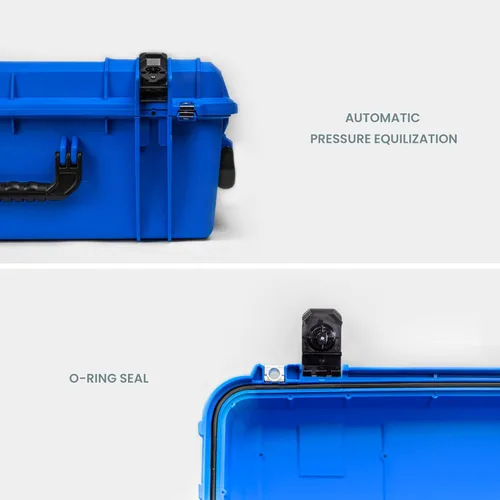 Vista 2 de Seahorse Estuche protector resistente 920 con espuma, aprobado por la TSA, especificaciones mil, impermeable IP67, fabricado en Estados Unidos