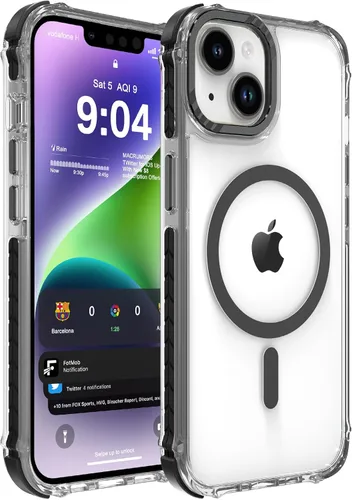 Vista 128 de DEERLAMN Funda Magnética Fuerte para iPhone Air 6.5 Pulgadas, [Compatible con Magsafe] [Protección contra caídas de grado militar] Funda protectora