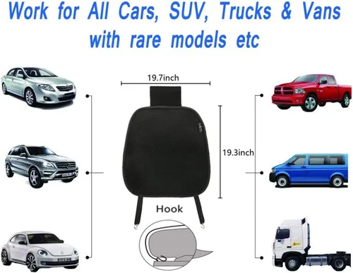 Vista 2 de Big Ant Cojín transpirable para asiento de automóvil, 1 funda de asiento interior de automóvil, alfombrilla para suministros de automóvil, silla