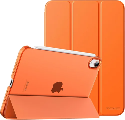 Vista 12 de MoKo Funda para iPad mini 7 (A17 Pro) Generación 2024, Funda para iPad mini 6 2021, Funda Protectora Delgada y Ligera de 8.3 Pulgadas con Carcasa