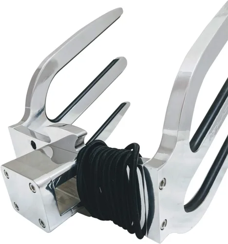 Vista 2 de Krypt Towers Pontoon Wakeboard - Soporte para wakeboard cuadrado, abrazadera universal para rieles o tubos Bimini de 1.181 in a 1.339 in