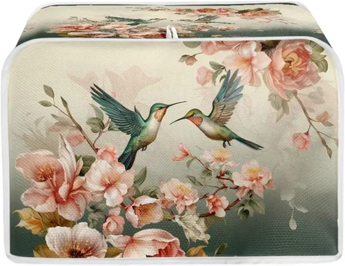 Vista 45 de Talayituse Alpaca Daisy Print 2 Slice Tostadora Cubiertas Protección contra el Polvo Cubiertas para Máquina de Pan Tostadora Horno Cubierta de Tela