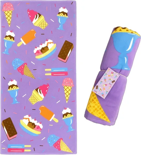 Vista 7 de Wildkin Toalla de playa para niños, 100% algodón, suave y absorbente, ideal para piscina y playa, dinosaurio