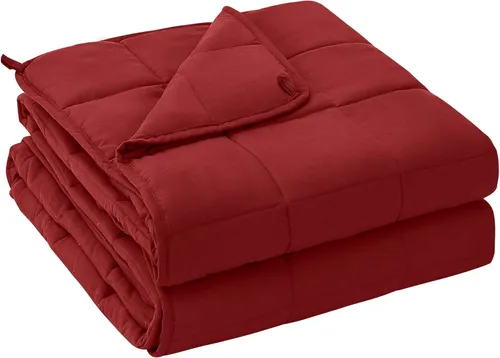 Vista 31 de yescool - Manta con peso, 7 libras, fresca, transpirable, con cuentas de cristal prémium, lavable a máquina, para dormir, 60-90 libras, 41 x 60 Gris