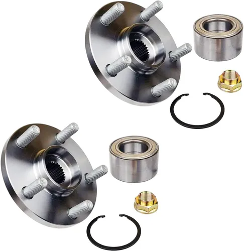 Vista 5 de Par de 2 rodamientos de rueda delantera y kits de reparación de cubo (5 orejetas) para Toyota Corolla 2003-2018, Matrix 2003-2013, Celica 2000-2005