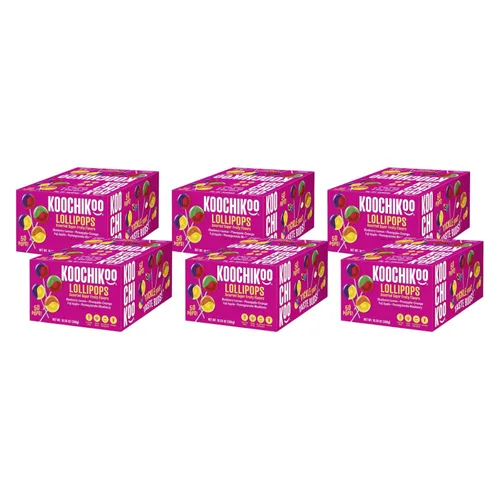 Vista 10 de Bolsa de piruletas Koochikoo orgánicas sin azúcar, 10 unidades (Paquete - 1)