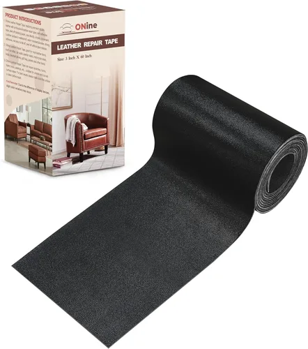 Vista 83 de ONine - Cinta de reparación de piel, parche para reparación de piel autoadhesivo de 12 x 48 pulgadas, impermeable, resistente al desgaste, para Negro