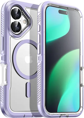 Vista 35 de AICase Funda para iPhone 13 Pro Max [compatible con Magsafe], protección magnética resistente contra caídas, cuerpo completo, a prueba de golpes, a