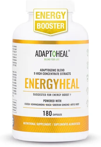 Vista 8 de ADAPTOHEAL Adaptógeno Leuzea, Ashwagandha, Rhodiola Rosea, Schisandra y Complejo de Ginseng – Energyheal Suplemento energético adaptogénico