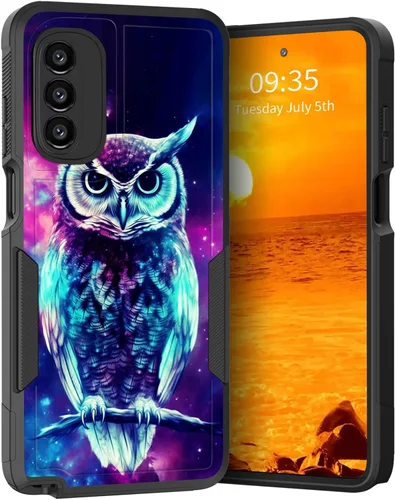 Vista 154 de para Moto G Play 4G 2024, funda de dos capas híbrida resistente y a prueba de golpes, PC duro + silicona suave protectora para Motorola Moto G Play