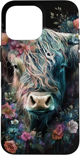 Vista 19 de Western Boho Highland Cow Farmer Cows Lover Case for iPhone 17