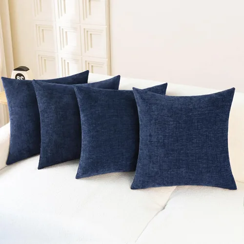 Vista 87 de CaliTime - Paquete de 2 fundas de almohada acogedoras para sofá, decoración del hogar, felpilla suave teñida sólida, 16 x 16 pulgadas, marrón Marrón