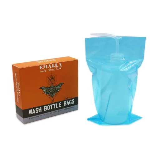 Vista 7 de Autdor - 250 bolsas desechables para botellas de lavado, fundas para botellas de lavado, fundas para bolsas de botella para suministros de tatuaje