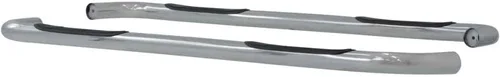 Vista 2 de ARIES 204004-2 barras Nerf redondas de acero inoxidable pulido de 3 pulgadas, sin taladro, Chevrolet Avalanche, Suburban, GMC Yukon XL