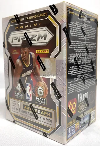Vista 2 de Caja Blaster de Baloncesto NBA Panini Prizm 2020/21 - 6 Paquetes por Caja - Caja Sellada de Fábrica