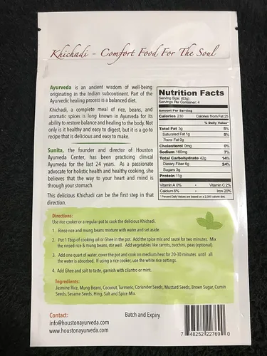 Vista 3 de Sunita's Khichadi - Arroz de lentejas, ayurvédico, vegano, sin gluten, sin conservantes