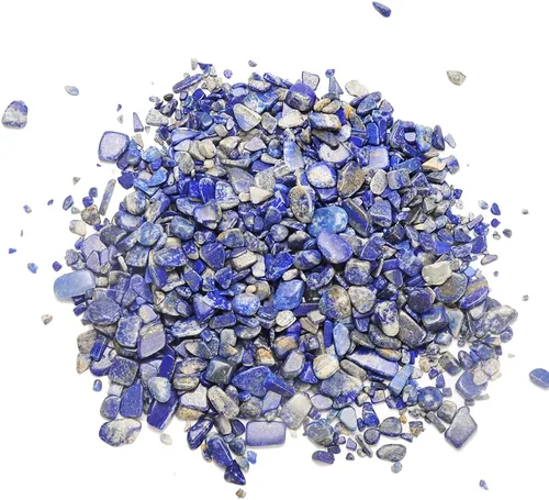 Vista 11 de PowerTRC Piedras preciosas de cristal, rocas decorativas para jarrón, chips de cristal de aguamarina pulida, piedras curativas a granel, tanque