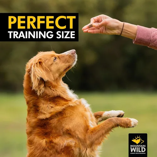 Vista 5 de MOUNTAIN WILD Golosinas de entrenamiento para perros y cachorros – Proteína de alce y venado para cachorros y perros – Alto valor, totalmente
